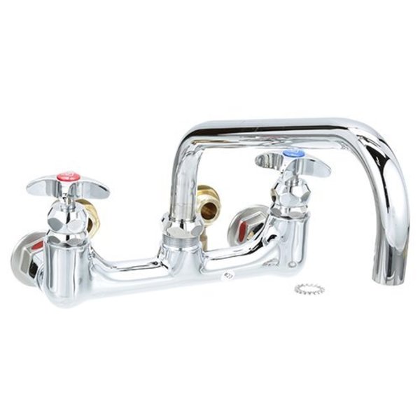 T&S Brass Faucet, 8"Wall , 12"Spt, Leadfree B0290